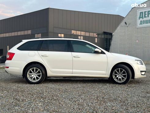 Skoda octavia a7 2014 белый - фото 14