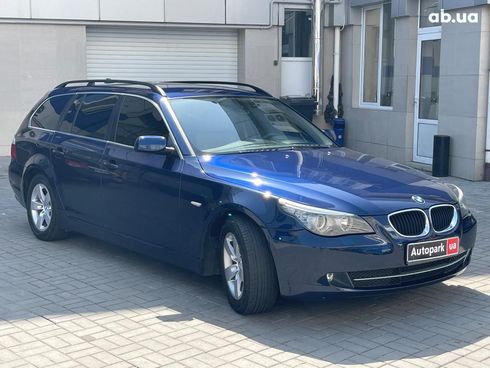 BMW 5 серия 2008 синий - фото 14