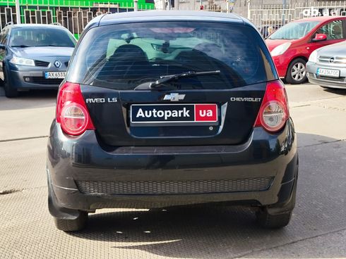 Chevrolet Aveo 2008 черный - фото 5