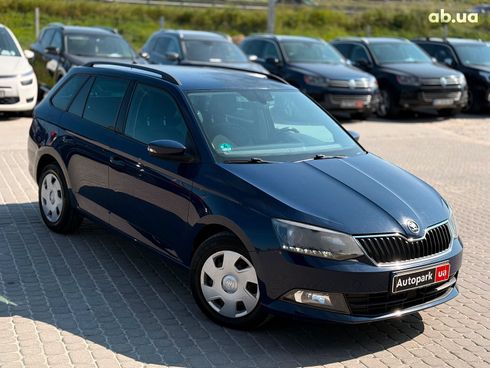 Skoda Fabia 2015 синий - фото 4