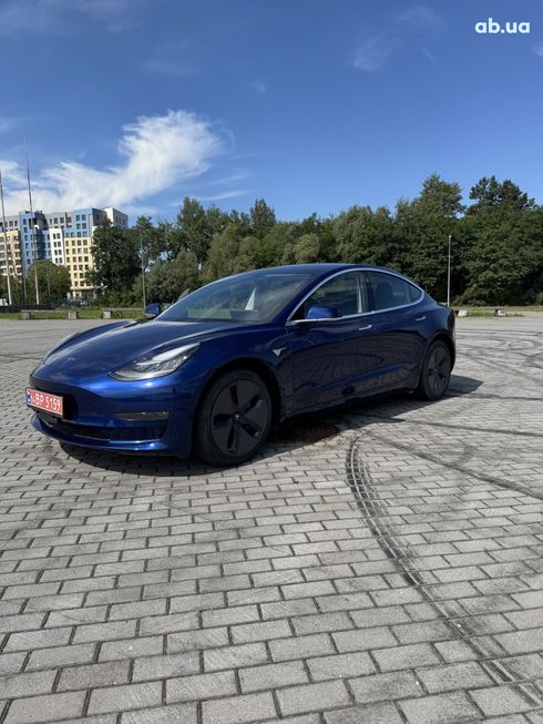 Tesla Model 3 2020 синий - фото 4