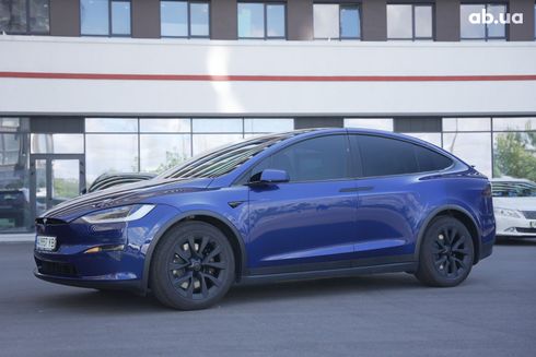 Tesla Model X 2023 синий - фото 19