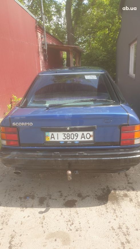 Ford Scorpio 1988 синий - фото 4