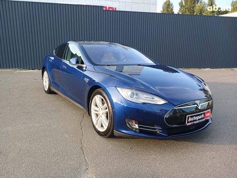 Tesla Model S 2015 синий - фото 3