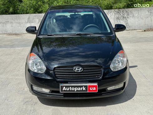 Hyundai Accent 2008 черный - фото 2