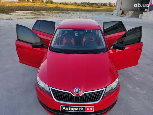 Skoda Rapid 2013 красный - фото 14