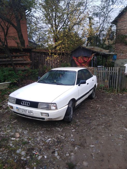 Audi 80 1987 белый - фото 3