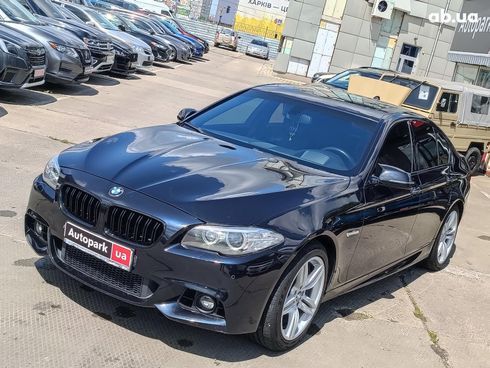 BMW 5 серия 2015 синий - фото 3