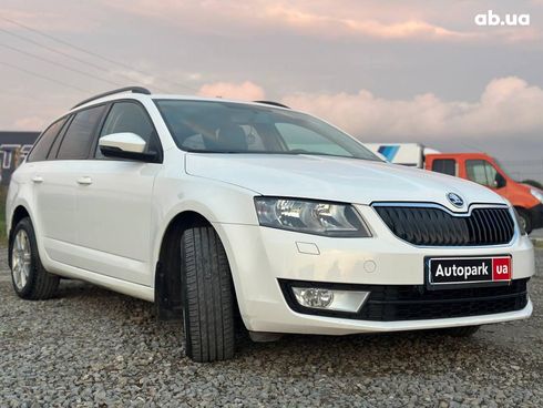 Skoda octavia a7 2014 белый - фото 3