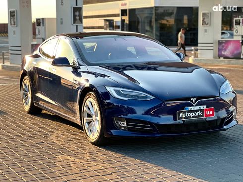 Tesla Model S 2019 синий - фото 5