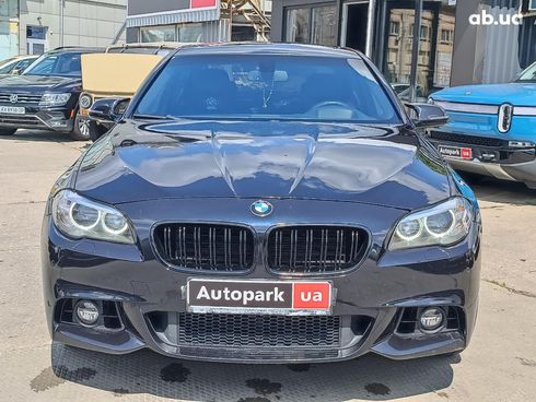 BMW 5 серия 2015 синий - фото 2