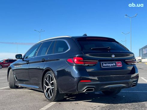 BMW 5 серия 2020 синий - фото 6
