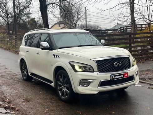 Infiniti QX80 2017 белый - фото 8