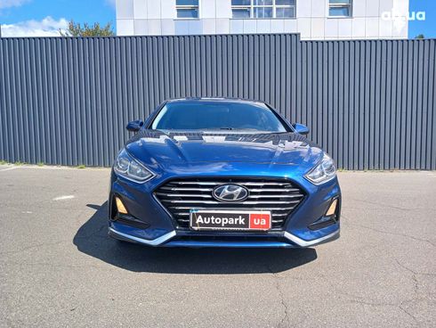 Hyundai Sonata 2018 синий - фото 2