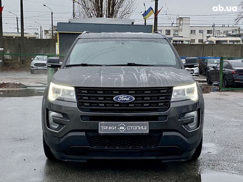 Ford Explorer 2016 серый - фото 2