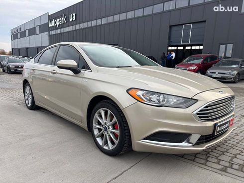 Ford Fusion 2016 бежевый - фото 3