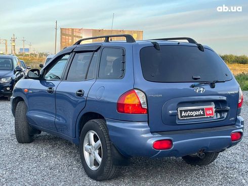 Hyundai Santa Fe 2003 синий - фото 7