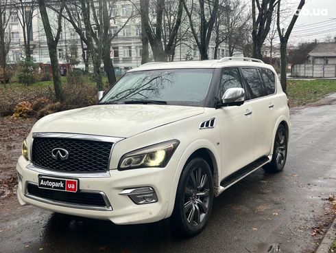 Infiniti QX80 2017 белый - фото 2