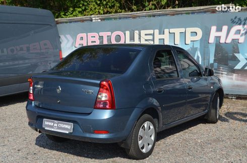 Renault Logan 2010 синий - фото 5