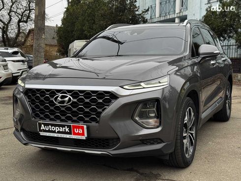 Hyundai Santa Fe 2019 серый - фото 2
