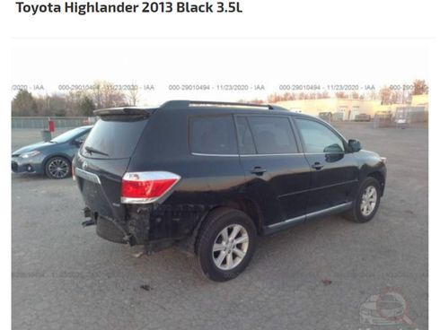 Toyota Highlander 2013 черный - фото 35