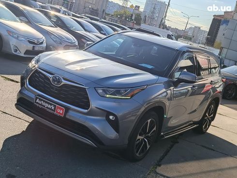 Toyota Highlander 2020 серый - фото 4