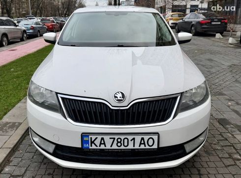 Skoda Rapid 2016 белый - фото 8