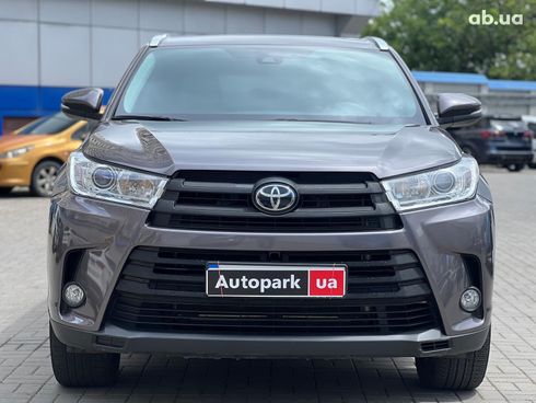 Toyota Highlander 2019 серый - фото 3