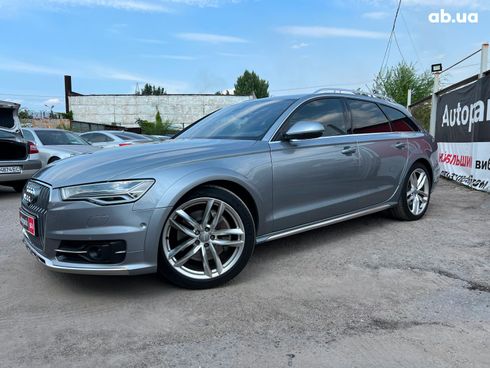 Audi a6 allroad 2015 серый - фото 2