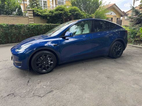 Tesla Model Y 2021 синий - фото 11