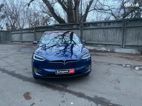 Tesla Model X 2018 синий - фото 2