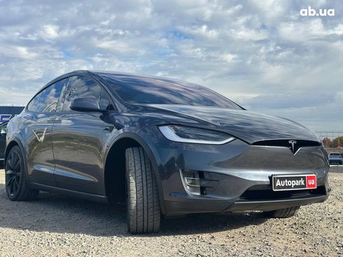 Tesla Model X 2020 серый - фото 3