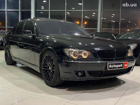 BMW 7 серия 2005 черный - фото 3