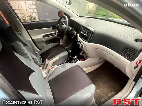 Hyundai Accent 2008 голубой - фото 6