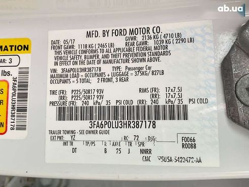 Ford Fusion 2017 - фото 30