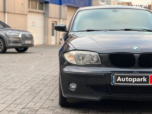 BMW 1 серия 2006 черный - фото 7