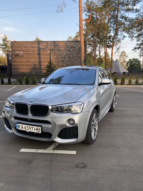 BMW X4 2014 серебристый - фото 1