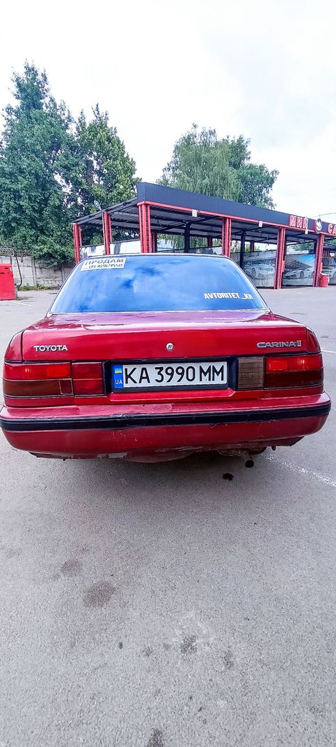Toyota Carina 1990 красный - фото 13