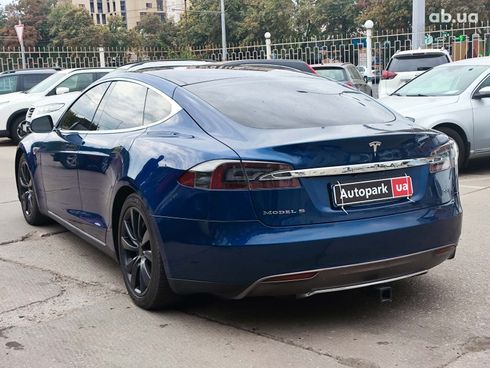 Tesla Model S 2015 синий - фото 4