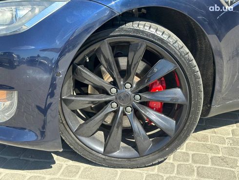 Tesla Model S 2015 синий - фото 4