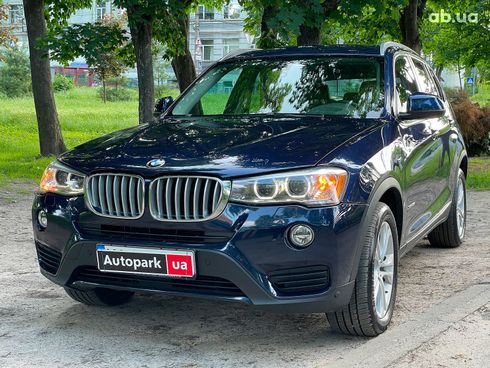 BMW X3 2016 синий - фото 2