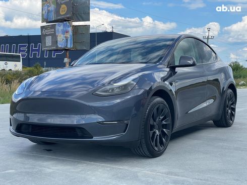 Tesla Model Y 2023 серый - фото 4