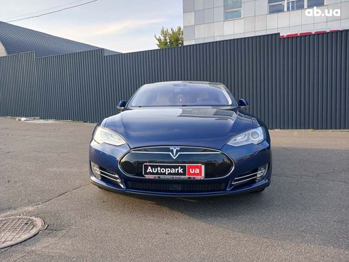 Tesla Model S 2015 синий - фото 2