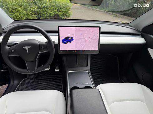 Tesla Model Y 2021 синий - фото 22