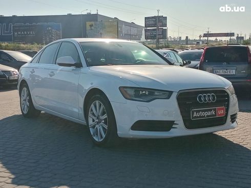 Audi A6 2014 белый - фото 3