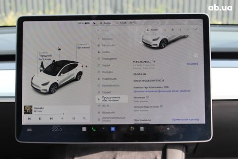 Tesla Model Y 2021 белый - фото 9