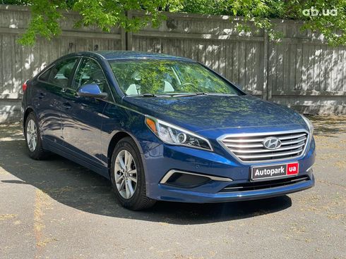 Hyundai Sonata 2016 синий - фото 3