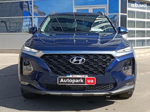 Hyundai Santa Fe 2019 синий - фото 2