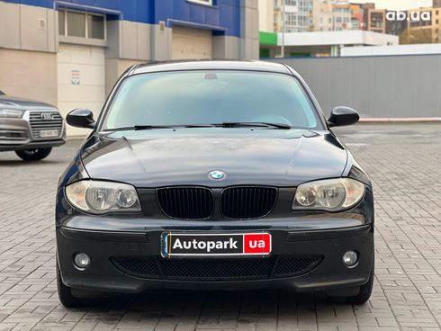 BMW 1 серия 2006 черный - фото 3