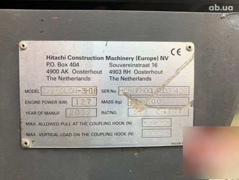 Hitachi ZX 250 LCN-3H18 2012 - фото 6